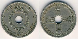 1 Krone Norvegia Rame/Nichel 