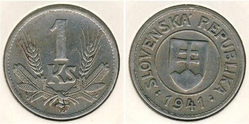 1 Krone Slovacchia Rame/Nichel 