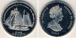 1 Krone Tristan da Cunha Rame/Nichel Elisabetta II (1926-2022)