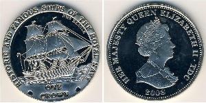 1 Krone Tristan da Cunha Rame/Nichel Elisabetta II (1926-2022)