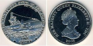 1 Krone Tristan da Cunha Rame/Nichel Elisabetta II (1926-2022)
