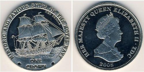 1 Krone Tristan da Cunha Rame/Nichel Elisabetta II (1926-2022)