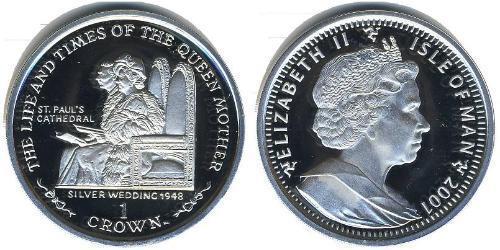 1 Krone Isle of Man Silber 