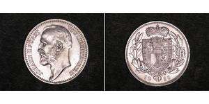 1 Krone Liechtenstein (1719 - ) Silber Johann II, Prince of Liechtenstein (1840-1929)