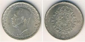 1 Krone Schweden Silber Gustav V. (Schweden) (1858 - 1950)