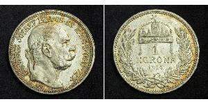 1 Krone Österreich-Ungarn (1867-1918) Silber Franz Joseph I (1830 - 1916)