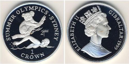1 Krone Gibraltar (1704 - ) Silver 