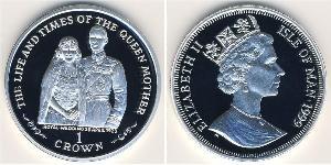 1 Krone Isle of Man Silver Elizabeth II (1926-2022)