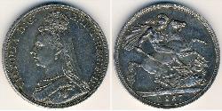 1 Krone United Kingdom Silver 