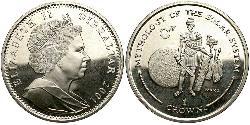1 Krone Gibraltar (1704 - )  Elizabeth II (1926-2022)