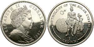 1 Krone Gibraltar (1704 - )  Isabel II (1926-2022)