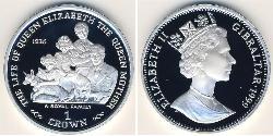 1 Krone Gibraltar (1704 - ) 銀 