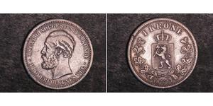 1 Krone 瑞典－挪威联盟 (1814 - 1905) 銀 奧斯卡二世 (1829-1907)
