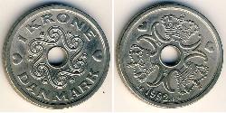 1 Krone 丹麦 镍/銅 
