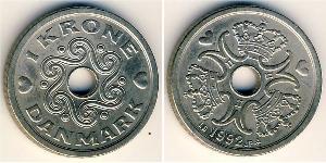 1 Krone 丹麦 銅/镍 