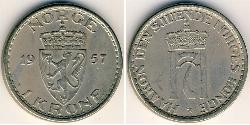 1 Krone 挪威 镍/銅 