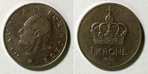 1 Krone 挪威 銅/镍 