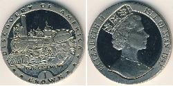 1 Krone 曼島 镍/銅 