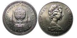 1 Krone 曼島 镍/銅 伊丽莎白二世 (1926-2022)
