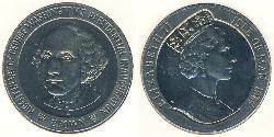 1 Krone 曼島 镍/銅 伊丽莎白二世 (1926-2022)