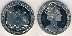 1 Krone 曼島 镍/銅 伊丽莎白二世 (1926-2022)