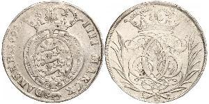 1 Krone / 4 Mark Danimarca Argento 