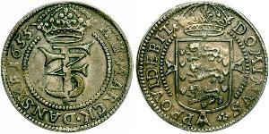 1 Krone / 4 Mark Danimarca Argento Federico III di Danimarca (1609 -1670)