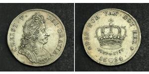 1 Krone / 4 Mark Dänemark Silber 