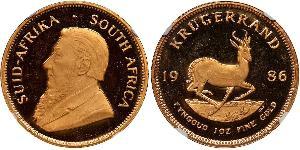 1 Krugerrand South Africa (1910 - ) Gold Paul Kruger (1825 - 1904)