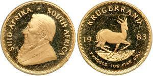 1 Krugerrand Sudáfrica (1910 - ) Oro Paul Kruger (1825 - 1904)