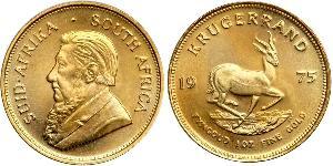 1 Krugerrand Південно-Африканська Республіка (1910 - ) Золото Поль Крюгер (1825 - 1904)