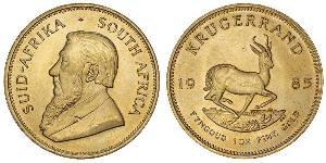 1 Krugerrand 南非 (1910 - ) 金 保罗·克留格尔 (1825 - 1904)