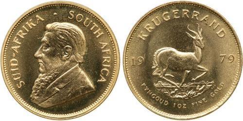 1 Krugerrand 南非 (1910 - ) 金 保罗·克留格尔 (1825 - 1904)