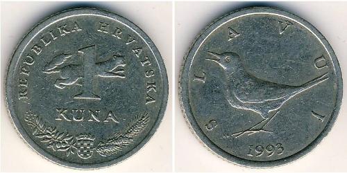 1 Kuna Croatia (1991 - ) Copper/Nickel 