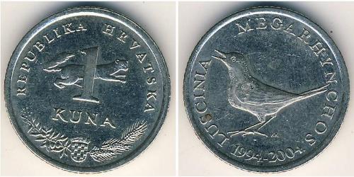 1 Kuna Croatie (1991 - ) Cuivre/Nickel 