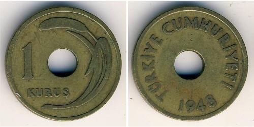 1 Kurush Turquía (1923 - ) Bronce 