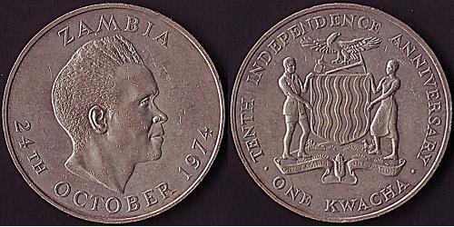 1 Kwacha Zambie (1964 - )  