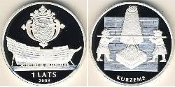 1 Lats Lettonia (1991 - ) Argento 