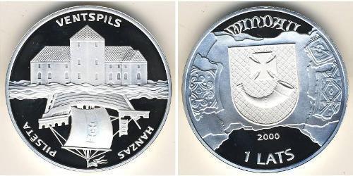 1 Lats Lettonia (1991 - ) Argento 