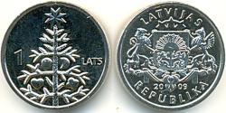1 Lats Lettonie (1991 - ) Cuivre/Acier 