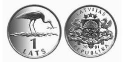1 Lats Lettonia (1991 - ) Rame/Nichel 
