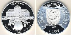 1 Lats Lettland (1991 - ) Silber 