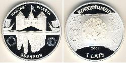 1 Lats Lettland (1991 - ) Silber 