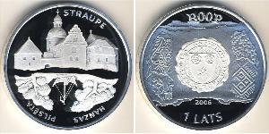 1 Lats Lettland (1991 - ) Silber 
