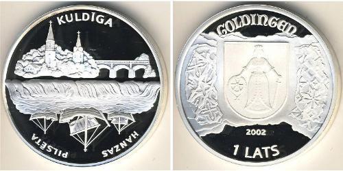 1 Lats Lettland (1991 - ) Silber 