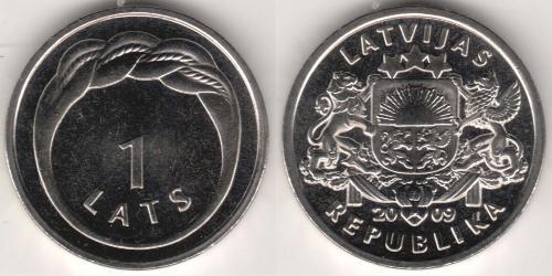 1 Lats Letonia (1991 - )  