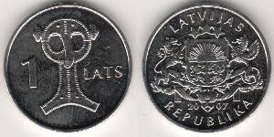 1 Lats Lettland (1991 - )  