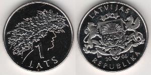 1 Lats Lettland (1991 - )  