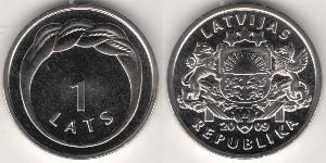 1 Lats Lettonia (1991 - )  