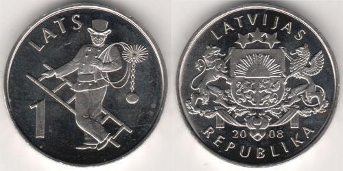 1 Lats Lettonia (1991 - )  